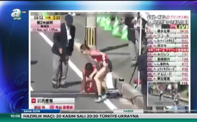 Japon sporcunun müthiş azmi!