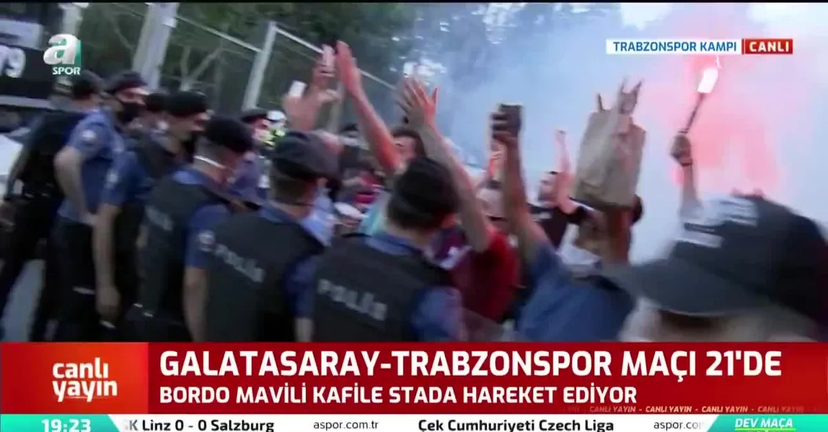 Trabzonspor kafilesi stada hareket etti