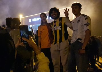 F.Bahçe ile Beşiktaşlı taraftarlar G.Saralılara eşlik etti!
