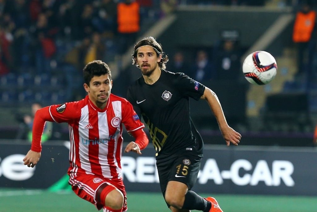 Osmanlıspor - Olympiakos maçından kareler