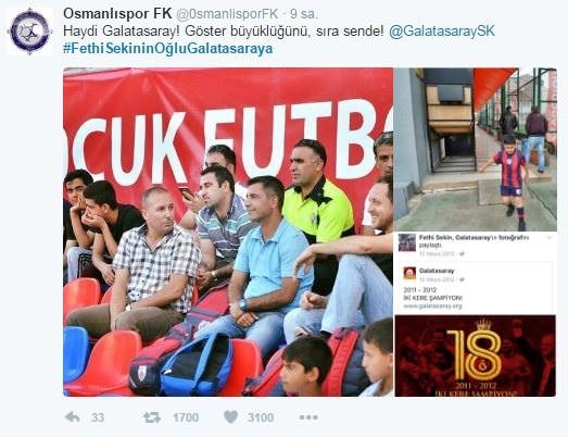 Galatasaray, Fethi Sekin’in oğlu için söz verdi