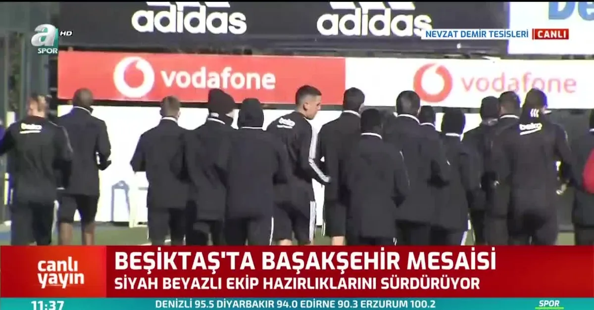 Beşiktaş'ta Başakşehir mesaisi sürüyor