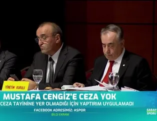 Mustafa Cengiz'e ceza yok