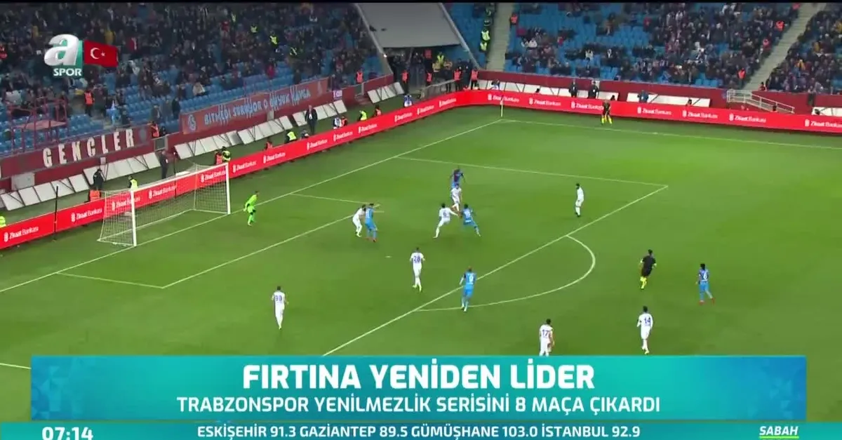 Trabzonspor yeniden lider