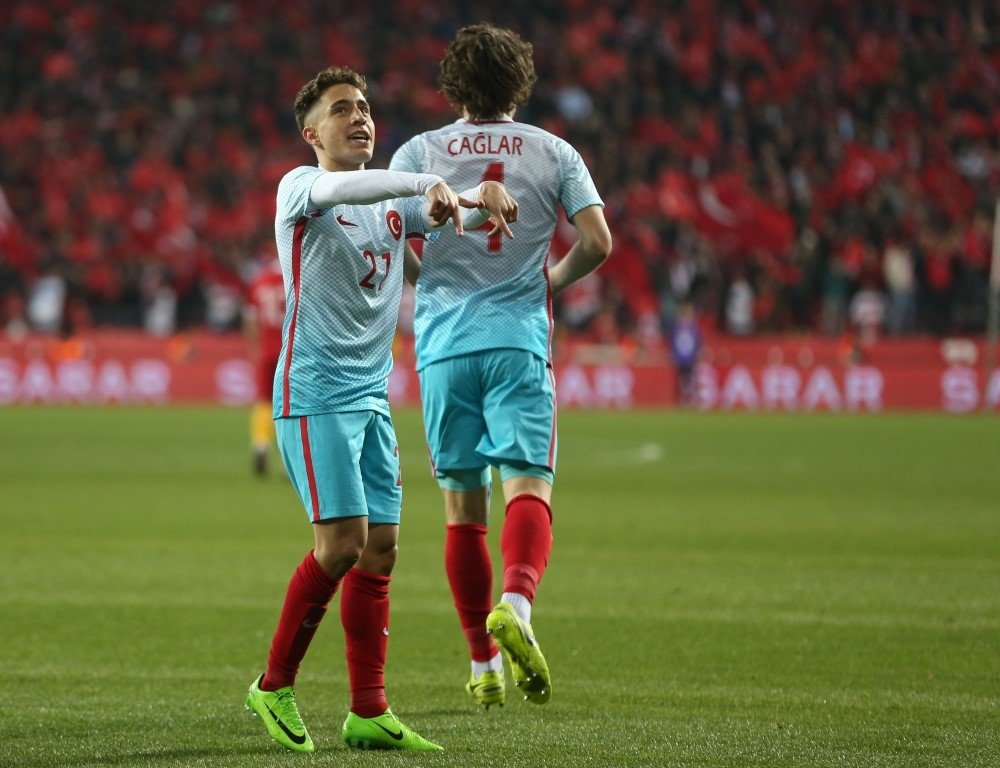 Türkiye - Moldova maçından kareler