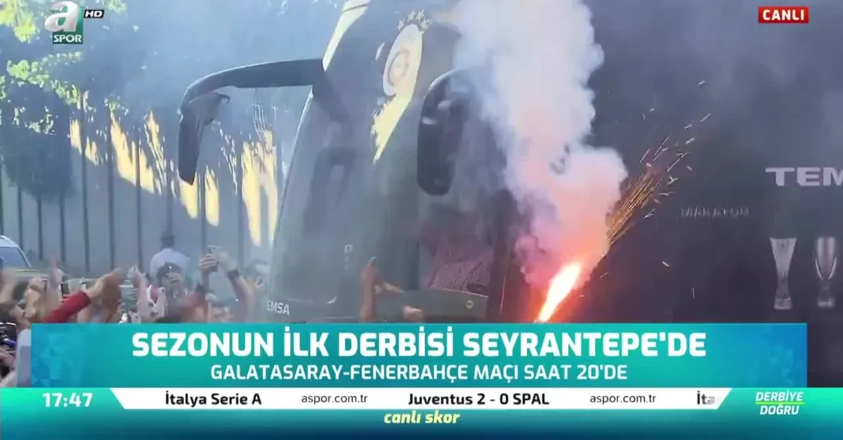 Galatasaray kafilesine coşkulu uğurlama