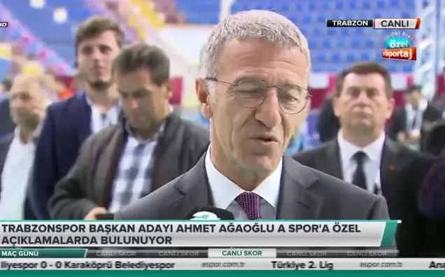 Ahmet Ağaoğlu'dan A Spor'a özel açıklamalar