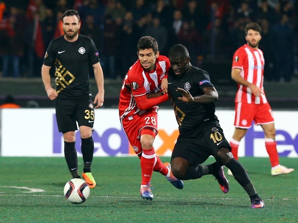 Osmanlıspor - Olympiakos maçından kareler