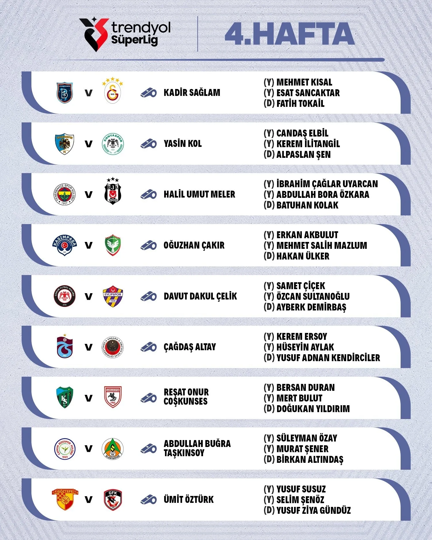 Fenerbahçe - Beşiktaş derbisinin hakemi Halil Umut Meler oldu!