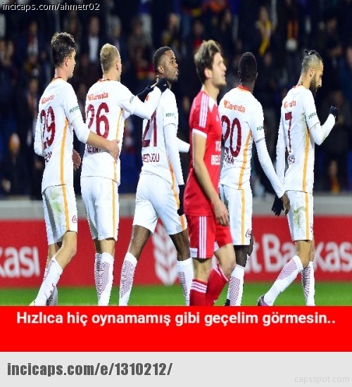 Tuzlaspor - Galatasaray maçı capsleri