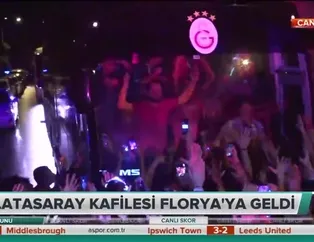 Galatasaray'a Florya'da coşkulu karşılama!