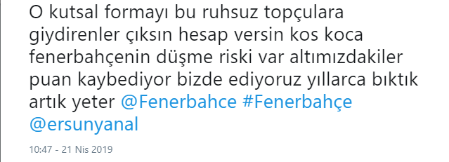 Taraftardan Ersun Yanal’a şok tepki!