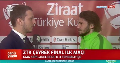 GMG Kırklarelisporlu futbolcuların maç sonu açıklamaları