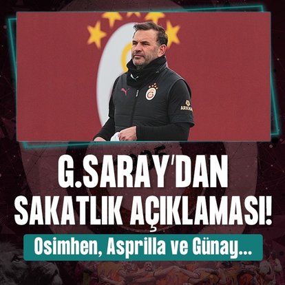 Galatasaray’dan sakatlık açıklaması!