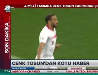 Cenk Tosun'dan kötü haber