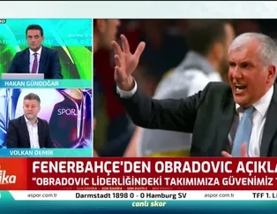 Volkan Demir: Obradovic ile devam edilmeli