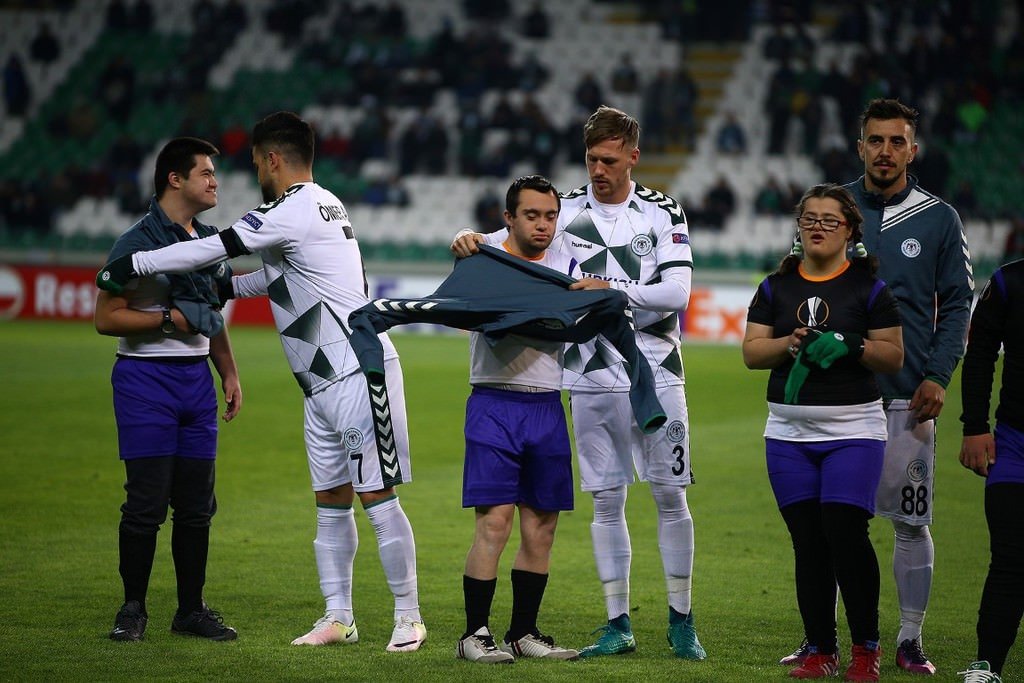 Konyaspor - Gent maçından kareler