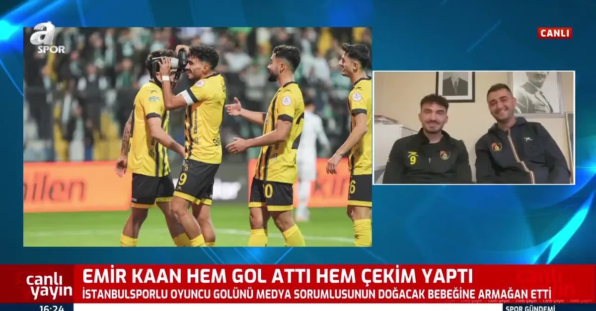 Hem gol attı hem de çekim yaptı! O anları A Spor'a anlattı