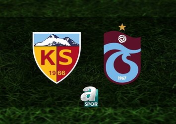 Bellona Kayserispor - Trabzonspor maçı detayları