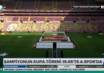 TT Stadı'nda kutlama hazırlıkları sürüyor