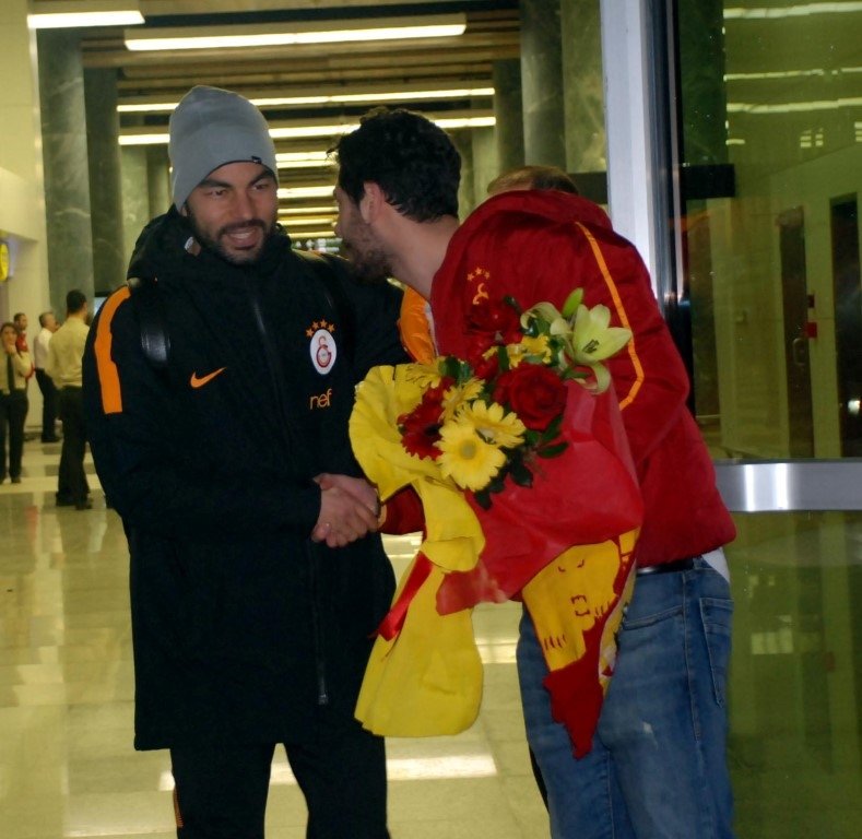 Galatasaray’a coşkulu karşılama