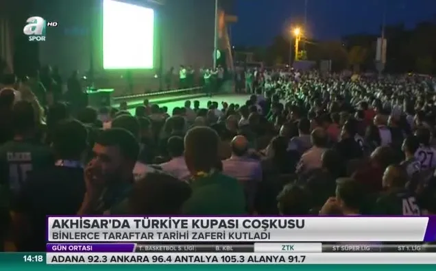 Akhisar'da Türkiye Kupası coşkusu