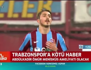Trabzonspor'da Abdülkadir Ömür şoku!