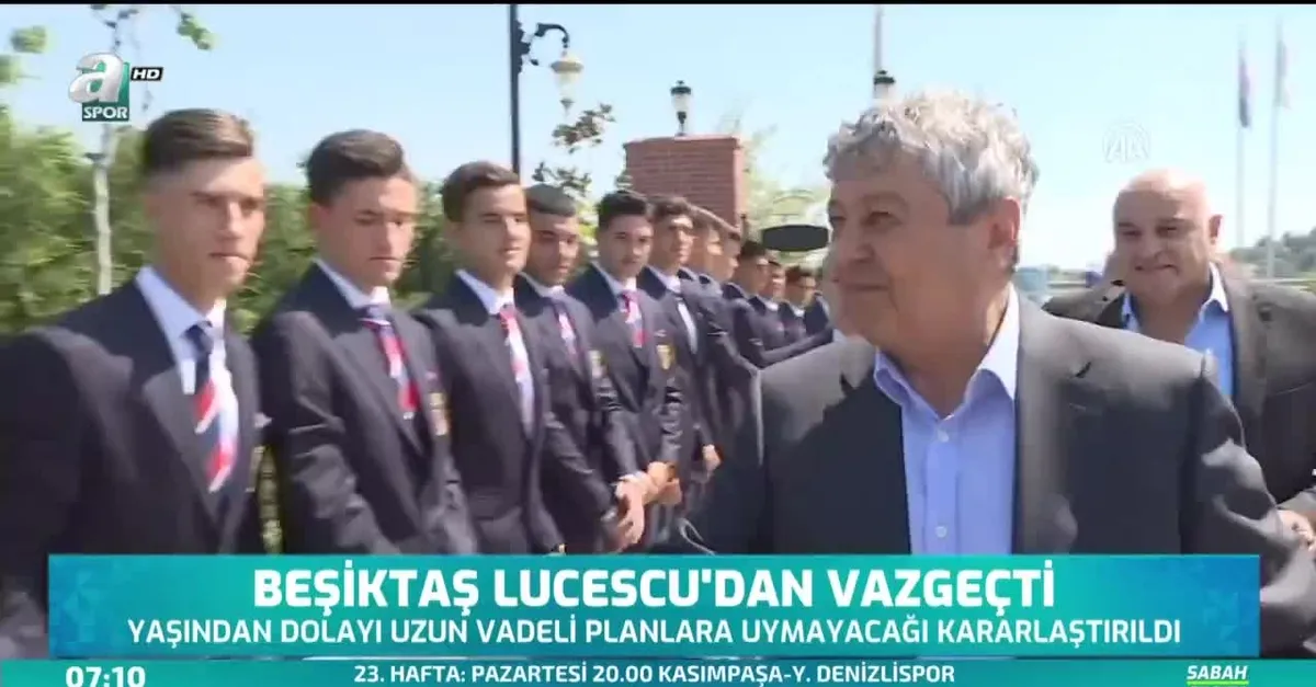 Beşiktaş Mircea Lucescu'dan vazgeçti