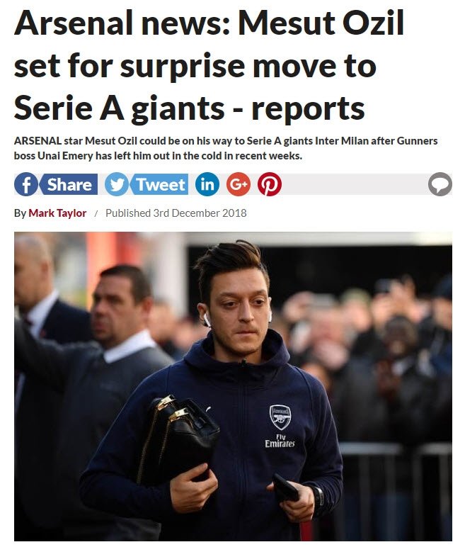 Mesut Özil’e İtalyan devi talip oldu