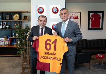 Dursun Özbek'ten Hacıosmanoğlu'na ziyaret!