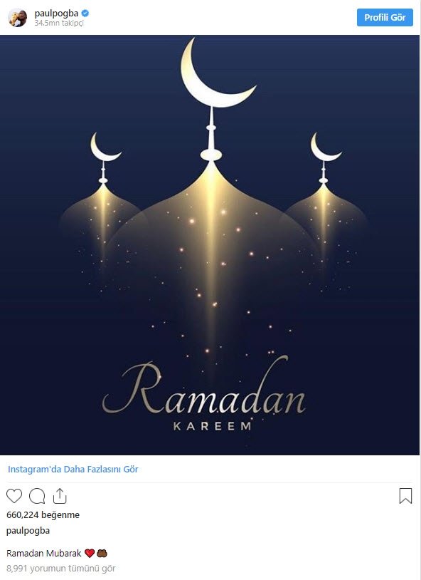 Futbol dünyasından Ramazan mesajları