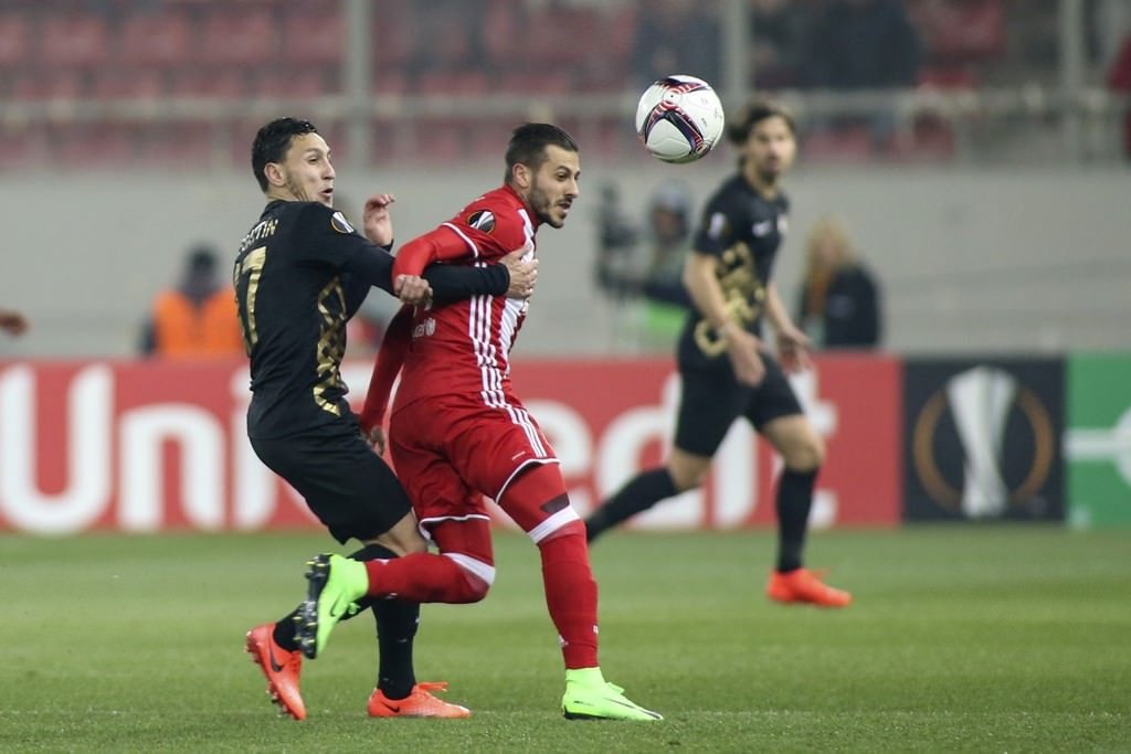 Olympiakos - Osmanlıspor karşılaşmasından kareler