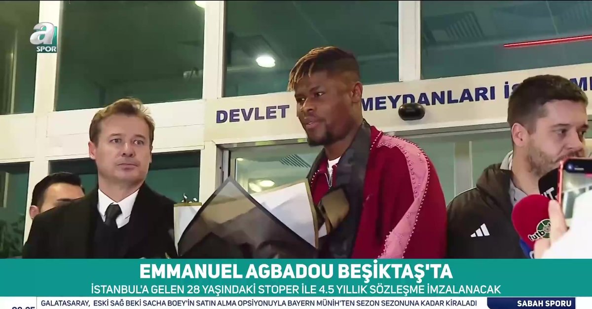 Ve Emmanuel Agbadou Beşiktaş için İstanbul'da! İşte ilk görüntüleri...