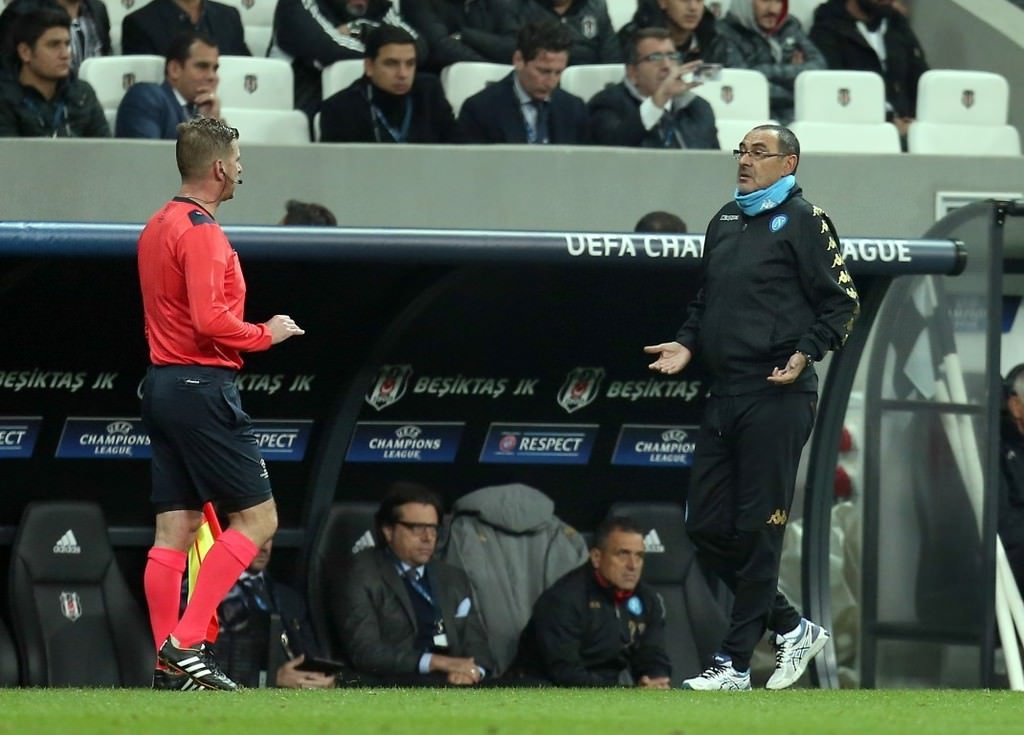 Beşiktaş-Napoli karşılaşmasından kareler