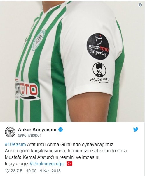 Spor Camiasından 10 Kasım Mesajları