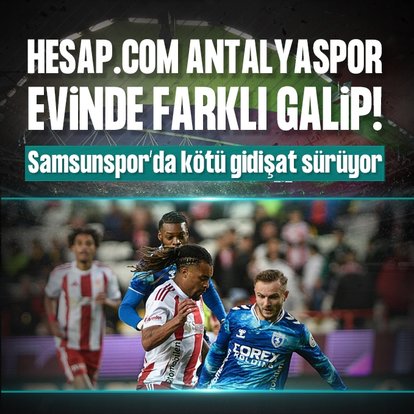 Hesap.com Antalyaspor evinde Samsunspor’u farklı geçti!