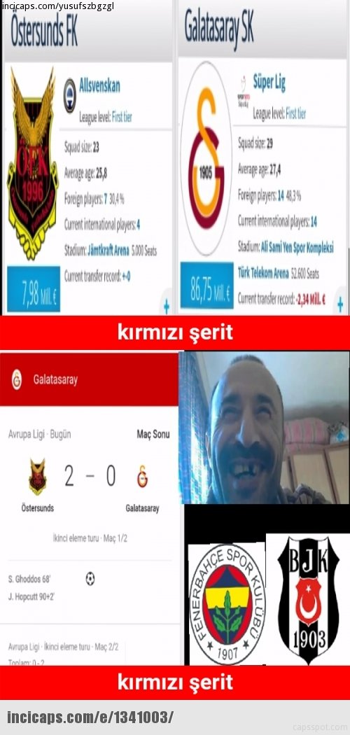 Östersunds - Galatasaray capsleri güldürdü