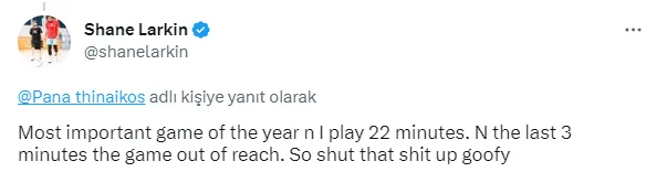 Shane Larkin'den Ergin Ataman'a olay gönderme! - 1