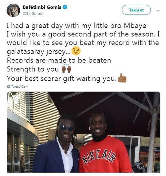 Bafetimbi Gomis Diagne’yi açıkladı!