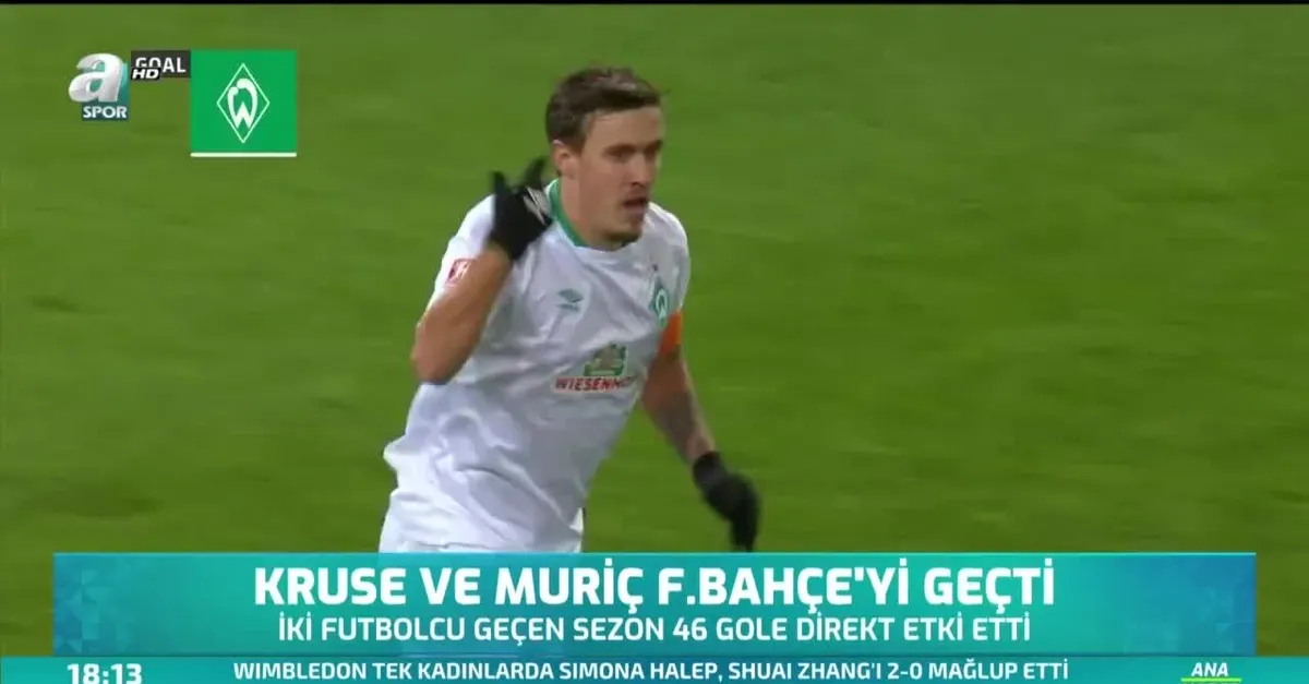 Kruse ve Muriç Fenerbahçe'yi geçti