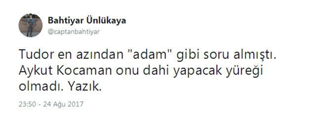Aykut Kocaman’a büyük tepki