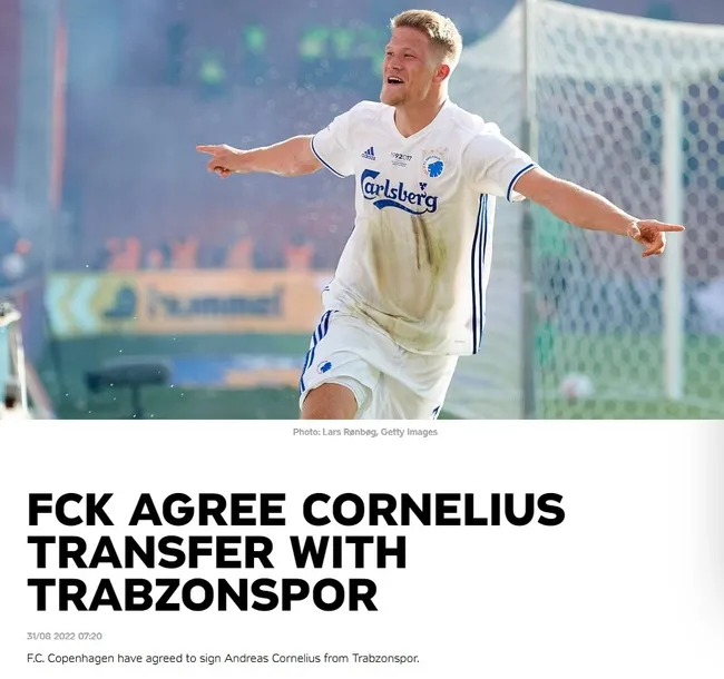 SON DAKİKA TRANSFER HABERLERİ - Trabzonspor'da flaş ayrılık! Kopenhag Cornelius transferini resmen açıkladı - 1