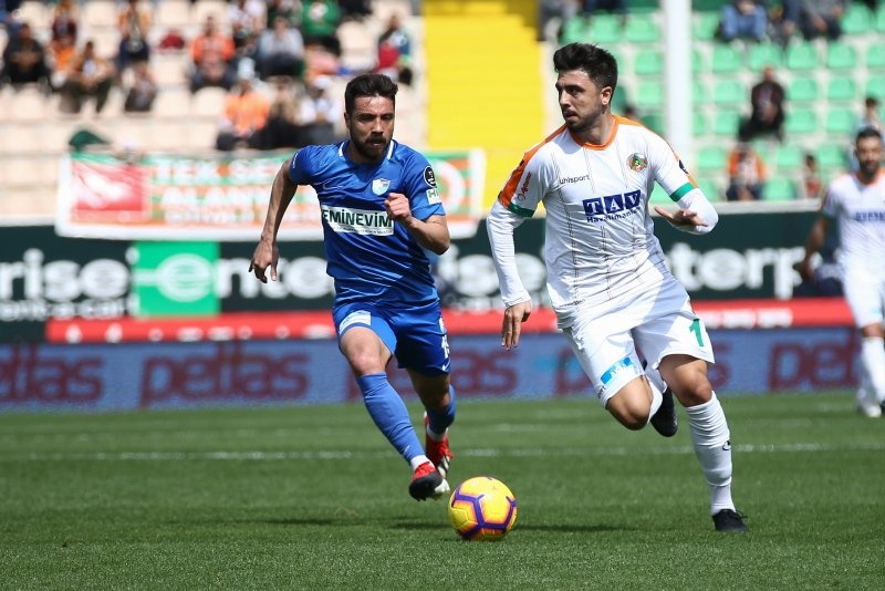 Alanyaspor - Erzurumspor maçından kareler