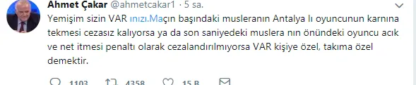 Ahmet Çakar'dan Cüneyt Çakır ve VAR'a gönderme! - 2