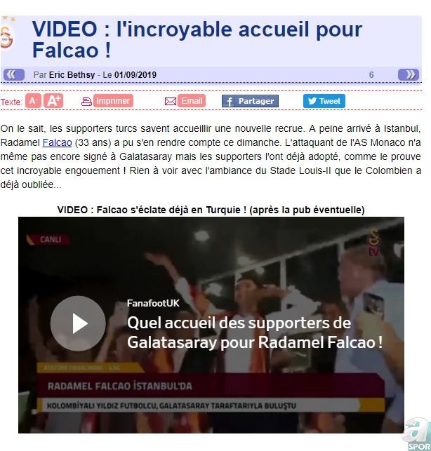 Galatasaray taraftarının Falcao karşılaması dünyayı şaşırttı! Galatasaray taraftarının Falcao karşılaması dünyayı şaşırttı!