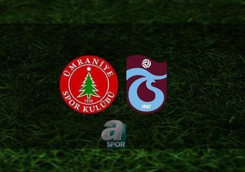 Ümraniyespor - Trabzonspor | 11'ler belli oldu