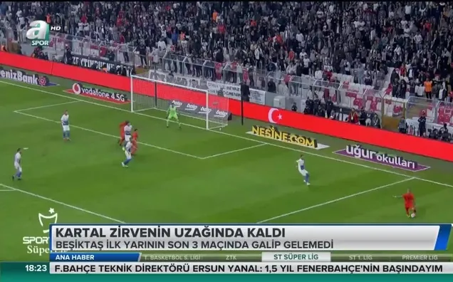 Beşiktaş'ın ilk yarı performansı