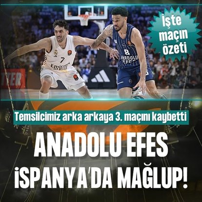 Anadolu Efes, Madrid’de kazanamadı!