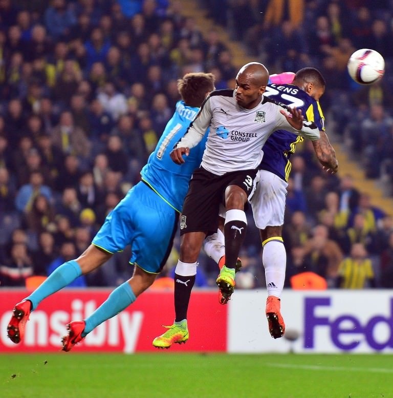 Fenerbahçe-Krasnodar karşılaşmasından kareler