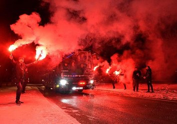 Beşiktaş’a coşkulu karşılama!